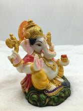 Load image into Gallery viewer, Ganesh Ganesha Ganpati Ganapati Hindu God Hindu God Ganesh fiber idol yellow