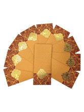 Load image into Gallery viewer, Envelopes Envelope Money holder Diwali Wedding Gift Card Pack of 10 Orange