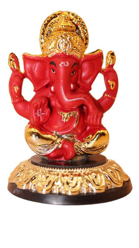 Ganesh Bhagwan Ganesha Statue Ganpati for Home Decor Red