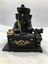 Load image into Gallery viewer, Ganesh Ganesha Ganpati Ganapati Hindu God Hindu God Ganesh fiber idol black