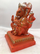 Load image into Gallery viewer, Ganesh Ganesha Ganpati Ganapati Hindu God Hindu God Ganesh fiber idol red