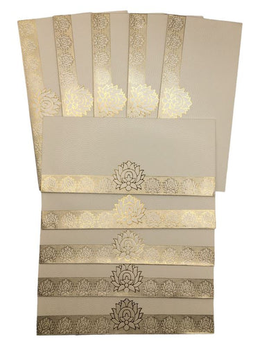 Envelopes Envelope Money holder Diwali Wedding Gift Card Pack of 10 White