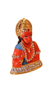 Lord Bahubali Hanuman Idol for home,car decore (2cm x 1.8cm x 0.8cm) Orange