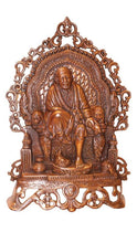 Load image into Gallery viewer, Sai Baba WALL HANGING &amp; TABLE SHOWPIECE FIGURINE STATUE FOR HOME DECOR Copper