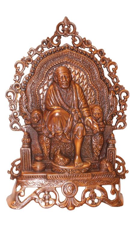 Sai Baba WALL HANGING & TABLE SHOWPIECE FIGURINE STATUE FOR HOME DECOR Copper