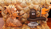 Load image into Gallery viewer, Shiv Ling Idol Murti with Shivaji Maharaj for Daily Pooja (9cm x13cm x3cm) Black