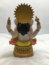 Load image into Gallery viewer, Ganesh Ganesha Ganpati Ganapati Hindu God Hindu God Ganesh fiber idol gold