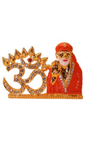 Load image into Gallery viewer, Om Sai Baba Statue Divine for Your Home/car Decor Gold