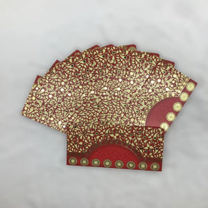 Envelopes Envelope Money holder Diwali Wedding Gift Card Pack of 10 Red