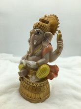 Load image into Gallery viewer, Ganesh Ganesha Ganpati Ganapati Hindu God Hindu God Ganesh fiber idol gold