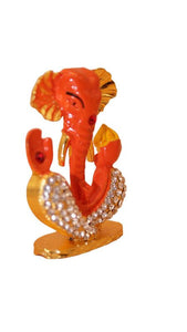 Ganesh Bhagwan Ganesha Statue Ganpati for Home Decor Orange