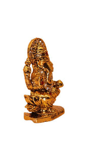 Ganesh Bhagwan Ganesha Statue Ganpati for Home Decor(2cm x 1.3cm x 0.4cm) Gold