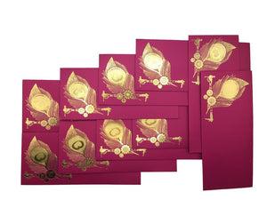 Envelopes Envelope Money holder Diwali Wedding Gift Card Pack of 10 Dark Pink