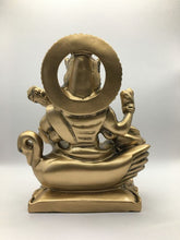 Load image into Gallery viewer, SARASWATI MURTI Hindu Goddess Statue. Saraswati mata godess of knowledge carved Brass statue Brass