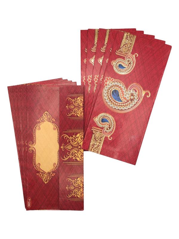 Envelopes Envelope Money holder Diwali Wedding Gift Card Pack of 10 Red