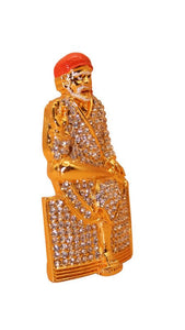 Sai Baba Statue Divine for Your Home/car Decor Gold