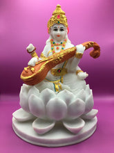 Load image into Gallery viewer, Ganesh Ganesha Ganpati Ganapati Hindu God Hindu God Ganesh fiber idol White