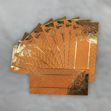 Load image into Gallery viewer, Envelopes Envelope Money holder Diwali Wedding Gift Card Pack of 10 Orange