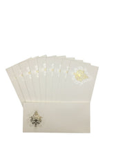 Load image into Gallery viewer, Envelopes Envelope Money holder Diwali Wedding Gift Card Pack of 10 White