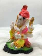 Load image into Gallery viewer, Ganesh Ganesha Ganpati Ganapati Hindu God Hindu God Ganesh fiber idol lightgreen