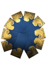 Load image into Gallery viewer, Envelopes Envelope Money holder Diwali Wedding Gift Card Pack of 10 Blue