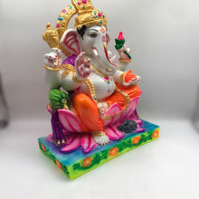 Load image into Gallery viewer, Ganesh Ganesha Ganpati Ganapati Hindu God Hindu God Ganesh fiber idol Black