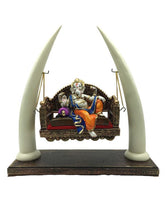 Load image into Gallery viewer, Ganesh Ganesha Ganpati Ganapati Hindu God Hindu God Ganesh fiber idol White