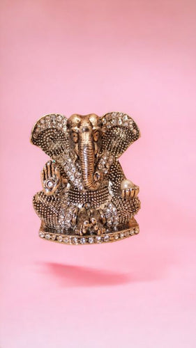 Ganesh Bhagwan Ganesha Statue Ganpati for Home Decor(2cm x 1.5cm x 1cm) Grey