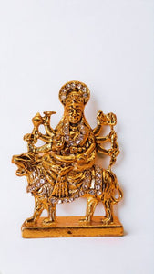 Goddess Ambaji Maa Durga Sitting Idol Statue Gold