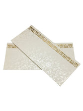 Load image into Gallery viewer, Envelopes Envelope Money holder Diwali Wedding Gift Card Pack of 10 White Gold