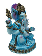 Load image into Gallery viewer, Ganesh Ganesha Ganpati Ganapati Hindu God Hindu God Ganesh fiber idol White