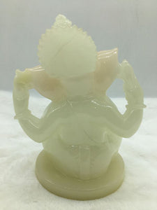 Ganesh Ganesha Ganpati Ganapati Hindu God Hindu God Ganesh fiber idol White