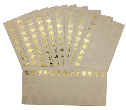 Envelopes Envelope Money holder Diwali Wedding Gift Card Pack of 10 White