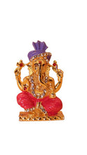 Load image into Gallery viewer, Ganesh Bhagwan Ganesha Statue Ganpati for Home Decor(1.8cm x 1.4cm x 0.5cm) Gold