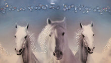 Load image into Gallery viewer, Elegant Equine Majesty: Grace Your Walls with 7 Running Horses Artwork! White
