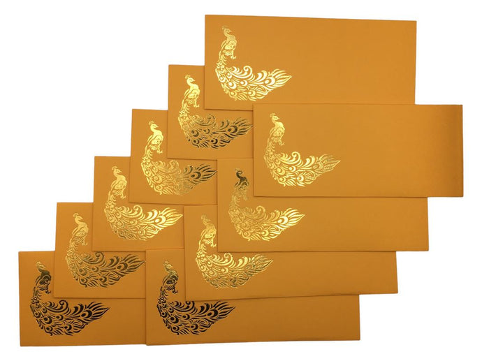 Envelopes Envelope Money holder Diwali Wedding Gift Card Pack of 10 Yellow