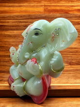 Load image into Gallery viewer, Ganesh Ganesha Ganpati Ganapati Hindu God Hindu God Ganesh fiber idol White