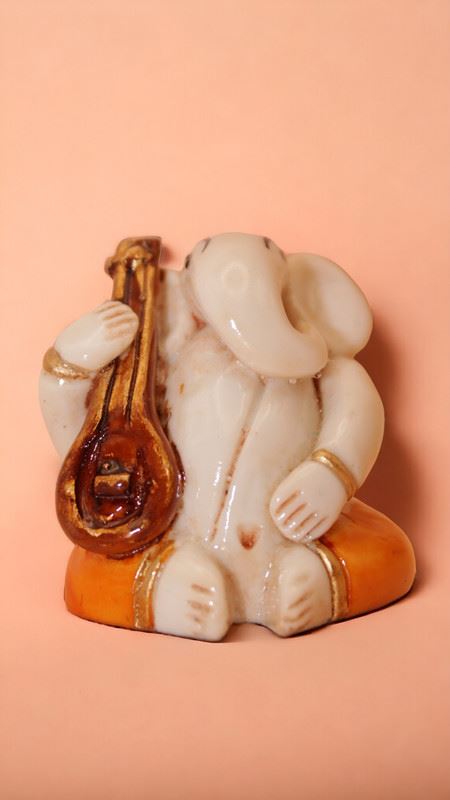 Ganesh Bhagwan Ganesha Statue Ganpati for Home Decor White