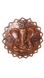 GANESH WALL HANGING SHOWPIECE FIGURINE STATUE FOR HOME DECOR Copper