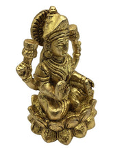 Load image into Gallery viewer, Laxmi Hindu God Hindu God laxmi fiber idol  Brass