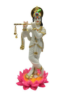 Lord Krishna , Kanha, bal gopal Statue for Home & office decor, temple, diwali Pooja White