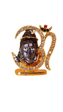 Load image into Gallery viewer, Lord Shiva Shankar Statue Bhole Nath Murti Home Decor( 1.8cm x1.5cm x0.5cm) Gold