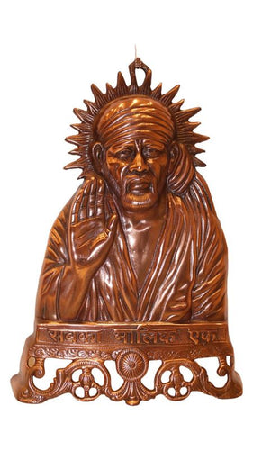 SAI BABA HANGING & TABLE SHOWPIECE FIGURINE STATUE FOR HOME DECOR Copper