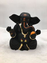 Load image into Gallery viewer, Ganesh Ganesha Ganpati Ganapati Hindu God Hindu God Ganesh fiber idol black