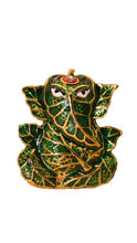 Load image into Gallery viewer, Ganesh Bhagwan Ganesha Statue Ganpati for Home Decor(1.8cm x 1.5cm x 0.5cm) Green