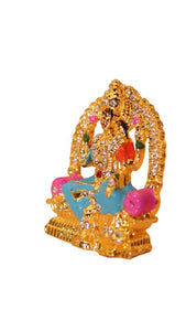 Laxmi Hindu God Hindu God laxmi fiber idol ( 2cm x 1.5cm x 0.4cm) Gold