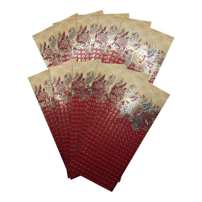 Envelopes Envelope Money holder Diwali Wedding Gift Card Pack of 10 Red