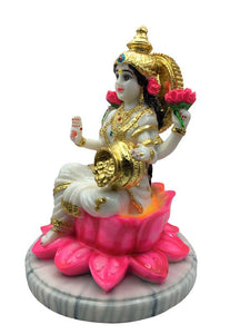 Laxmi Hindu God Hindu God laxmi fiber idol  White