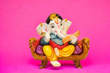 Load image into Gallery viewer, Ganesh Ganesha Ganpati Ganapati Hindu God Hindu God Ganesh fiber idol Mixcolor