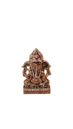 Ganesh Bhagwan Ganesha Statue Ganpati for Home Decor(2cm x 1.3cm x 0.5cm) Gold